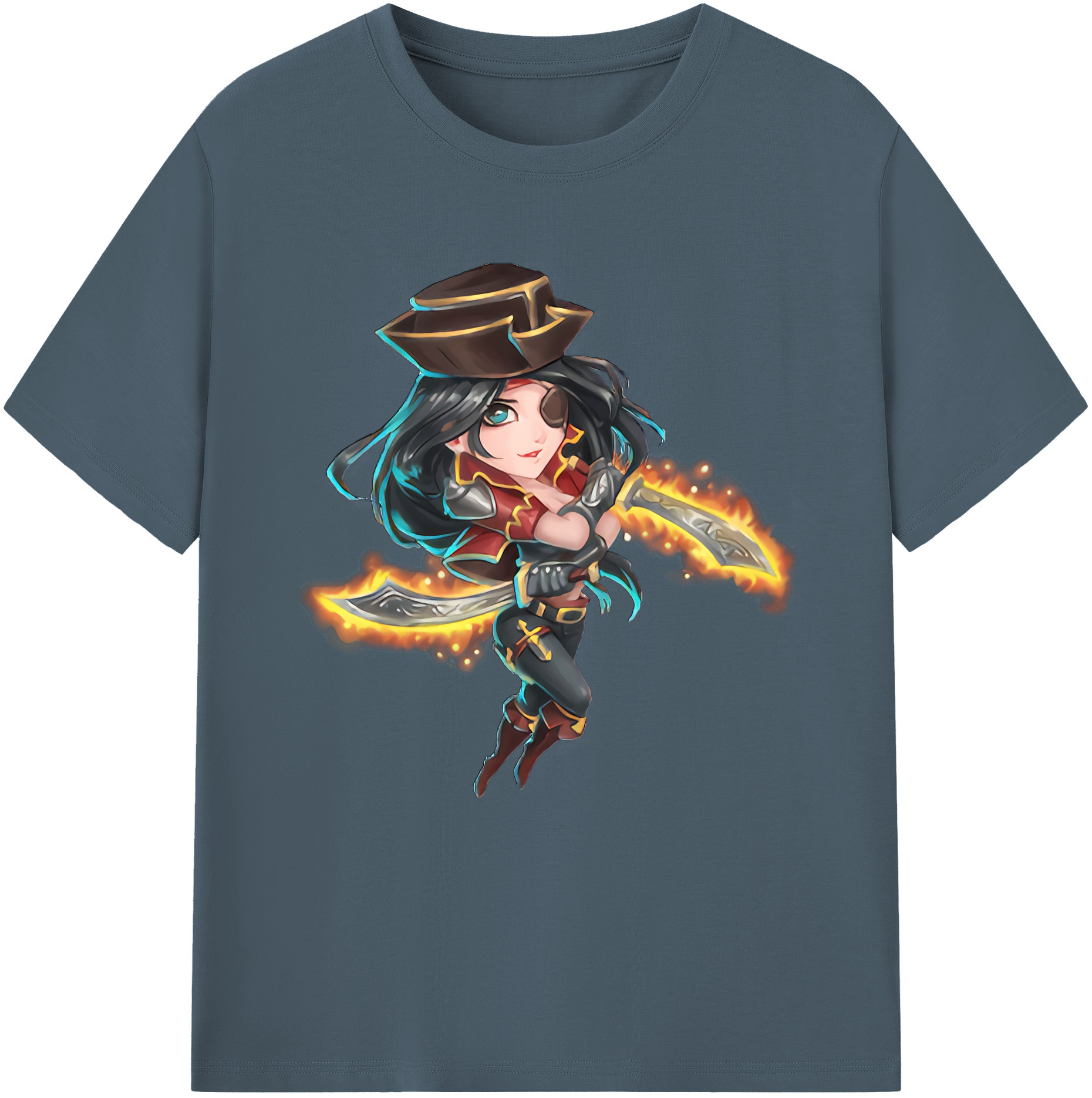 リーグ・オブ・レジェンド League of Legends LOL 綿100％半袖Tシャツ（フロントプリント）